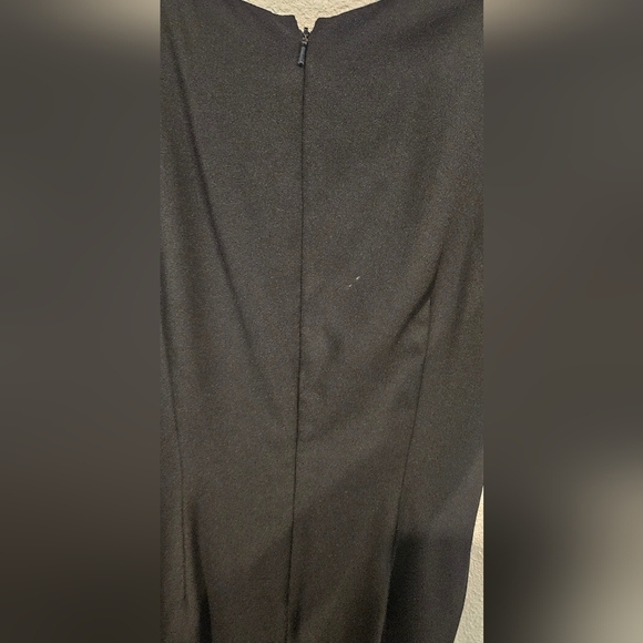 Black Maxi Semi-Formal Dress with Floral Beading Virgo Size 10 Women's - Picture 8 of 9